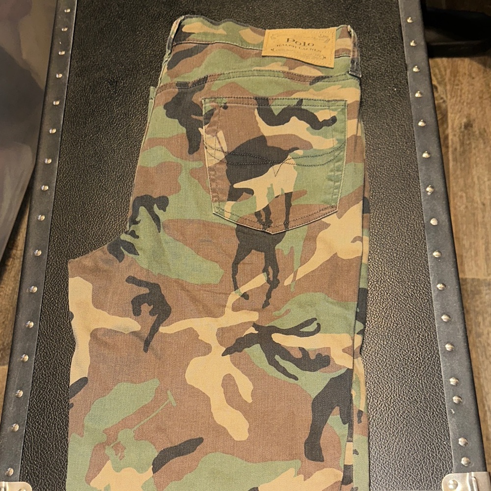 Polo by Ralph Lauren Green and Brown Cargo Pants